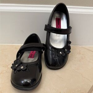 Rachel Shoes Black Patent Leather Size 10M Toddler